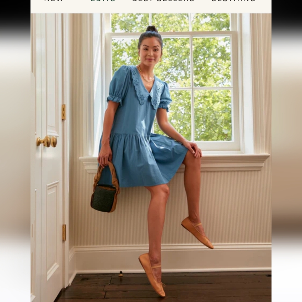 Pomander Place French Blue Kit Dress Medium